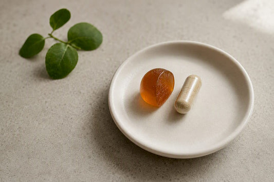 Anonymous ashwagandha gummy and capsule comparison